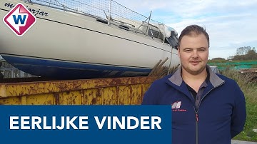 Jan vond een schip op het strand en mag 