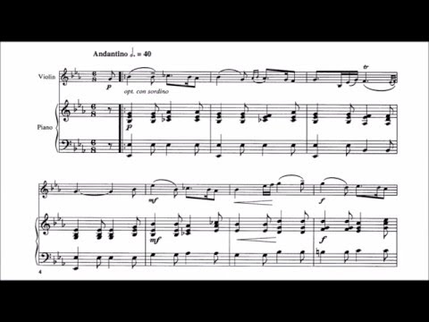 Maria Theresia von Paradis - Sicilienne for violin and piano (audio + sheet music)