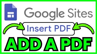 How To ADD A PDF To Google Sites (QUICK & EASY) 2026