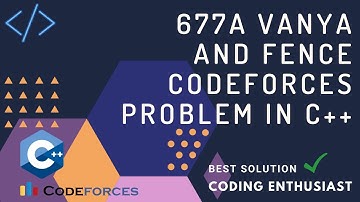 677A  Vanya and fence codeforces problem in c++ |codeforces for beginners| codeforces solution