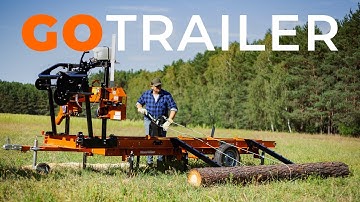 GO Trailer for LX50, LX25, and LX55 Series Portable Sawmills | Wood-Mizer