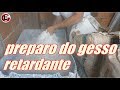 preparo do gesso para reboco completo e narrado