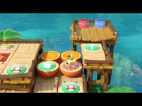 Super Mario Party Partner Party - Watermelon Walkabout - Mario & Shy Guy vs Rosalina & Bowser Jr.