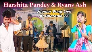 Mothura Nogore ll RYANS ASH & HARSHITA PANDEY ll Jhumur song Live at Ghorania TE ll Bikash Toppo
