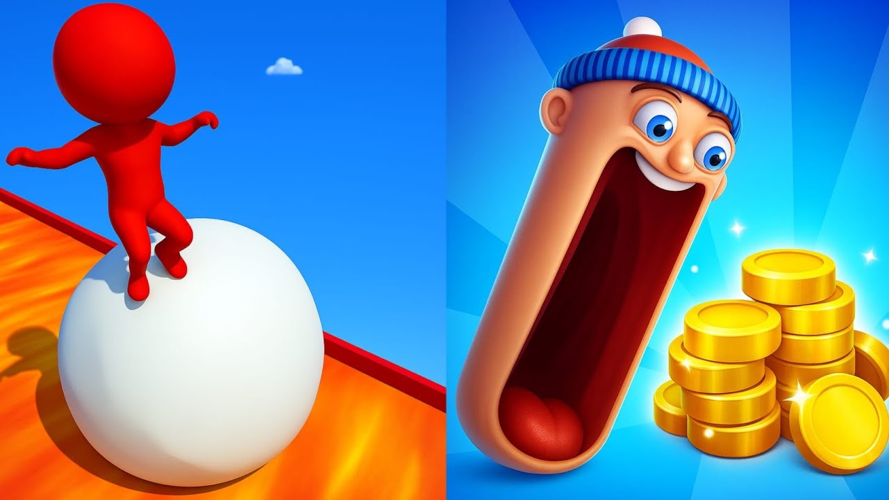 ❄️🏃‍♂️🧠 Snow Race X Hopping Heads – Slide, Jump & Win! 😱🔥