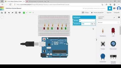 circuito de doble  semáforo en tinkercad  (fisica electrica)