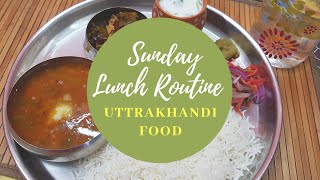 Indian Lunch Routine Sunday Lunch Uttarakhandi Urad Dal Chaushaचस