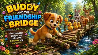 Detalles Buddy the Puppy and the Friendship Bridge | Heartwarming Kids Story About Teamwork Guía