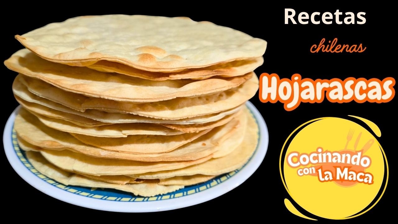 Como hacer HOJARASCAS fácil, crocantes y deliciosas // Recetas chilenas// torta amor