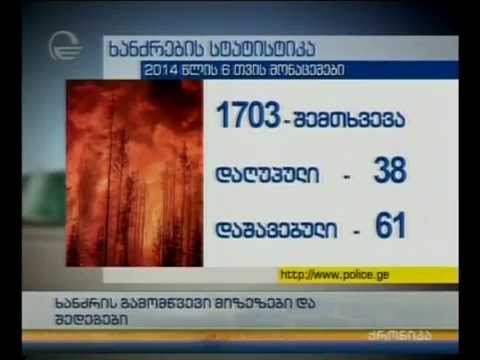 შსს-ს სტატისტიკა - ხანძრის გამომწვევი მეზეზები და შედეგები