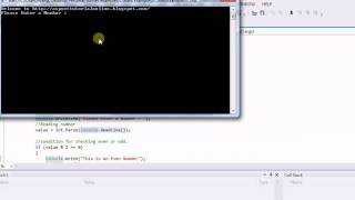C#.Net Program 2 : Check whether the Entered Number is Even or Odd