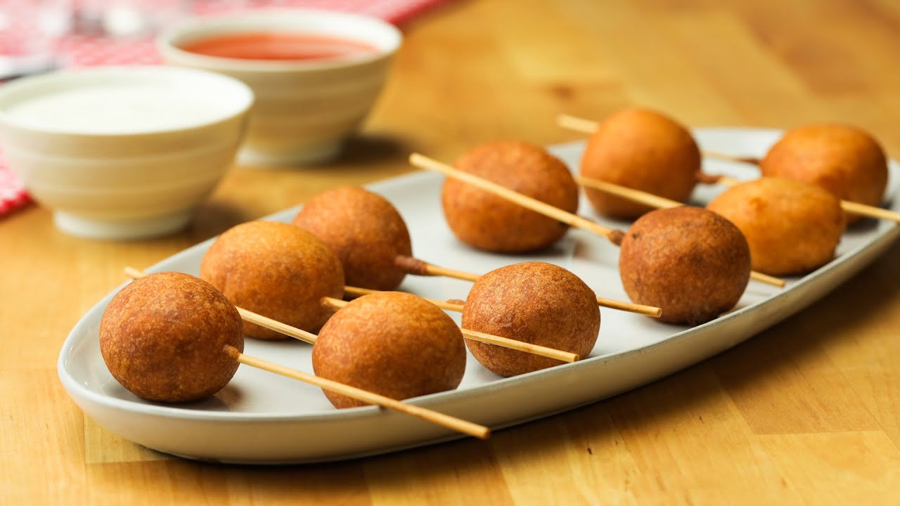 Buffalo Meatball Corn Dogs • Tasty YouTube