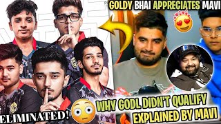 Mavi On Why GodL Didn't Qualify😳Goldy Bhai Appreciates Mavi💙🚀