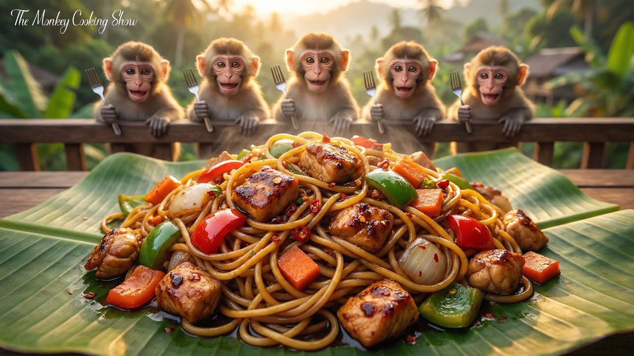 Street Style Chicken Chow Mein Made in Jungle! 🍜 Spicy Noodle Fry