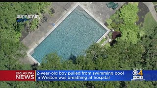 2-Year-Old Boy Pulled From Swimming Pool In Weston Was Breathing At Hospital
