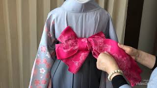 袴の帯結び　卒業式に使える帯結びアレンジ