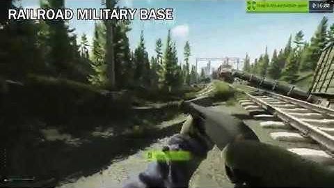 Railroad to Military Base Exit Location (Customs) With Map in Escape From Tarkov
