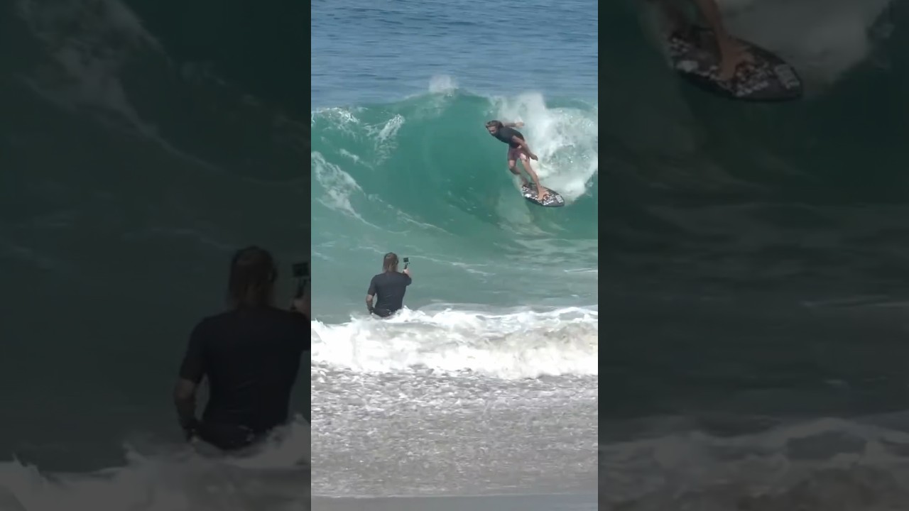 Skimboarding Heavy Shorebreak! 