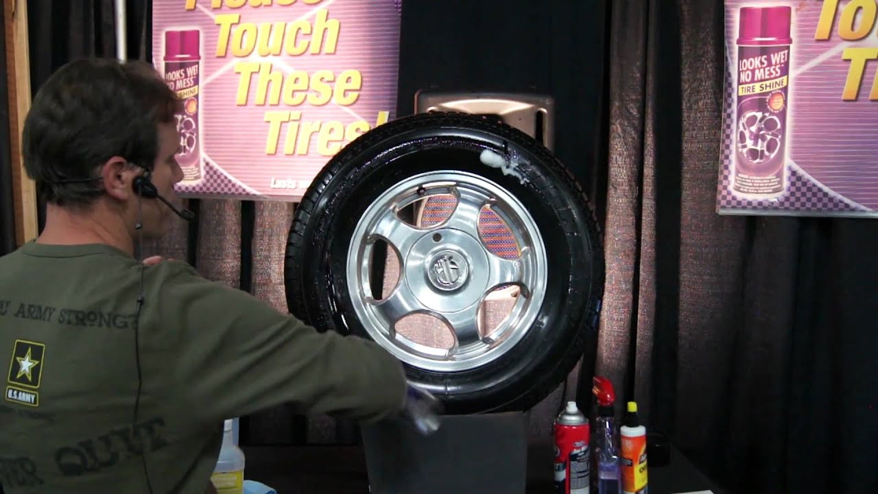 Stuart Hicks Shows us how to shine tires. YouTube