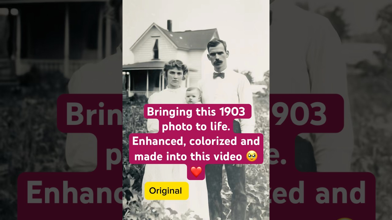 Bringing this 1903 photo to life. Enhanced, colorized and made into this video. 