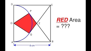 Can You Find the Red Kite Area in the Square? A Nice Geometry Problem Test Your Math Skills Part 38