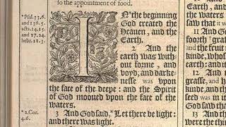 King James Bible in 17th Century Pronunciation: Genesis 1 in Robinson's Dialect (sample)