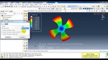 Abaqus Step-By-Step Tutorial  Application of hinge connector in fans