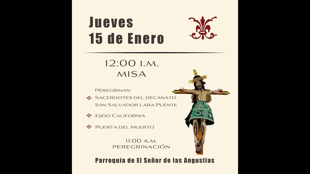 PEREGRINACION MAÑANA 15/01/2026  FERIA NACIONAL RINCON DE ROMOS AGS MX