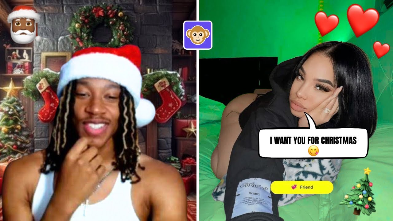 HOW TO RIZZ UP BADDIES ON THE MONKEY APP (CHRISTMAS EDITION🎄)