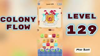 Colony Flow Level 129 Walkthrough 🐜 | Ant Colony Puzzle Gameplay | Mini Boss