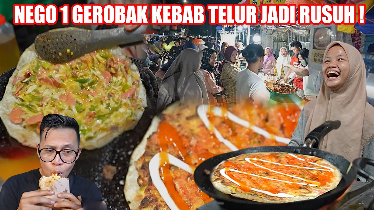 NEGO KEBAB TELUR SAMPE SELURUH DAGANGAN DI KELUARIN, PASAR INI JADI RUSUH !