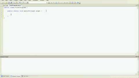 Java Lesson One - Bare Basics