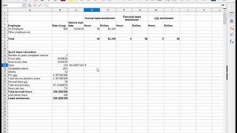 How to record leave payments and calculate leave entitlements