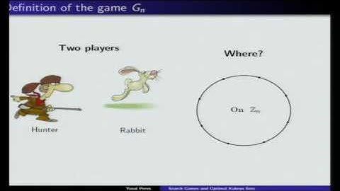 Search games and Optimal Kakeya Sets - Yuval Peres