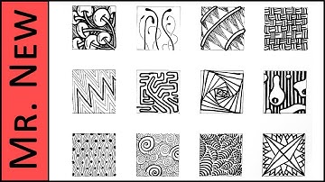 Easy Zentangle Doodles - How to Make12 Extra Patterns - Step by Step Tutorial