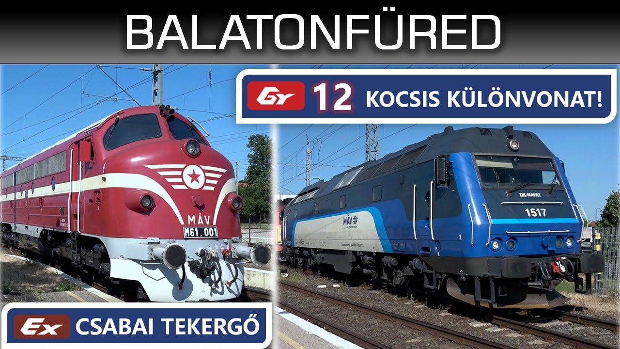 Viking húzza már a Bzmot-ot is? Nyári menetrend ELŐTT és UTÁN: Vonatok Balatonfüreden 2025