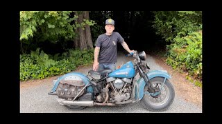 1948 EL Harley Davidson Panhead Amazing Original Bike AMCA / Block Plane Studio
