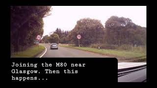 Bad driving. M80 near Glasgow.