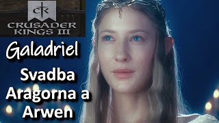 Crusader Kings 3 [LOTR] #4 Svadba Aragorna a Arwen, nebude len jeden kráľ!