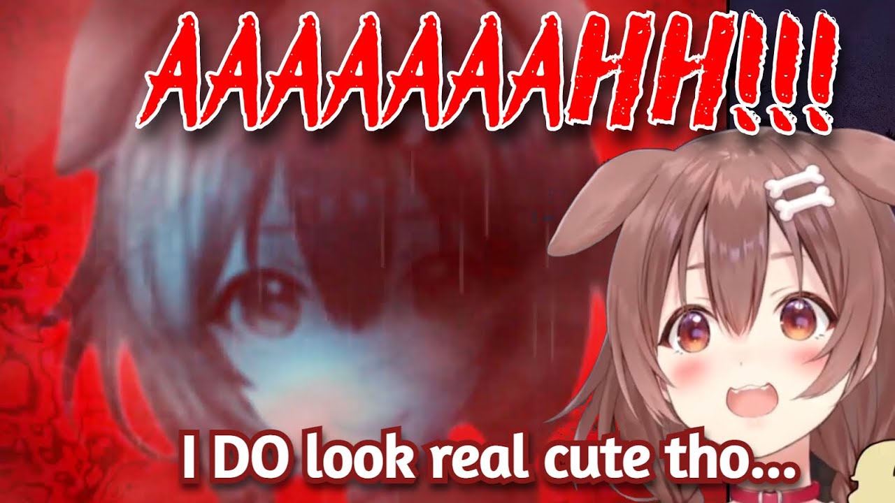 Korone Keeps Getting Jump Scared By Herself In the Horror Game 