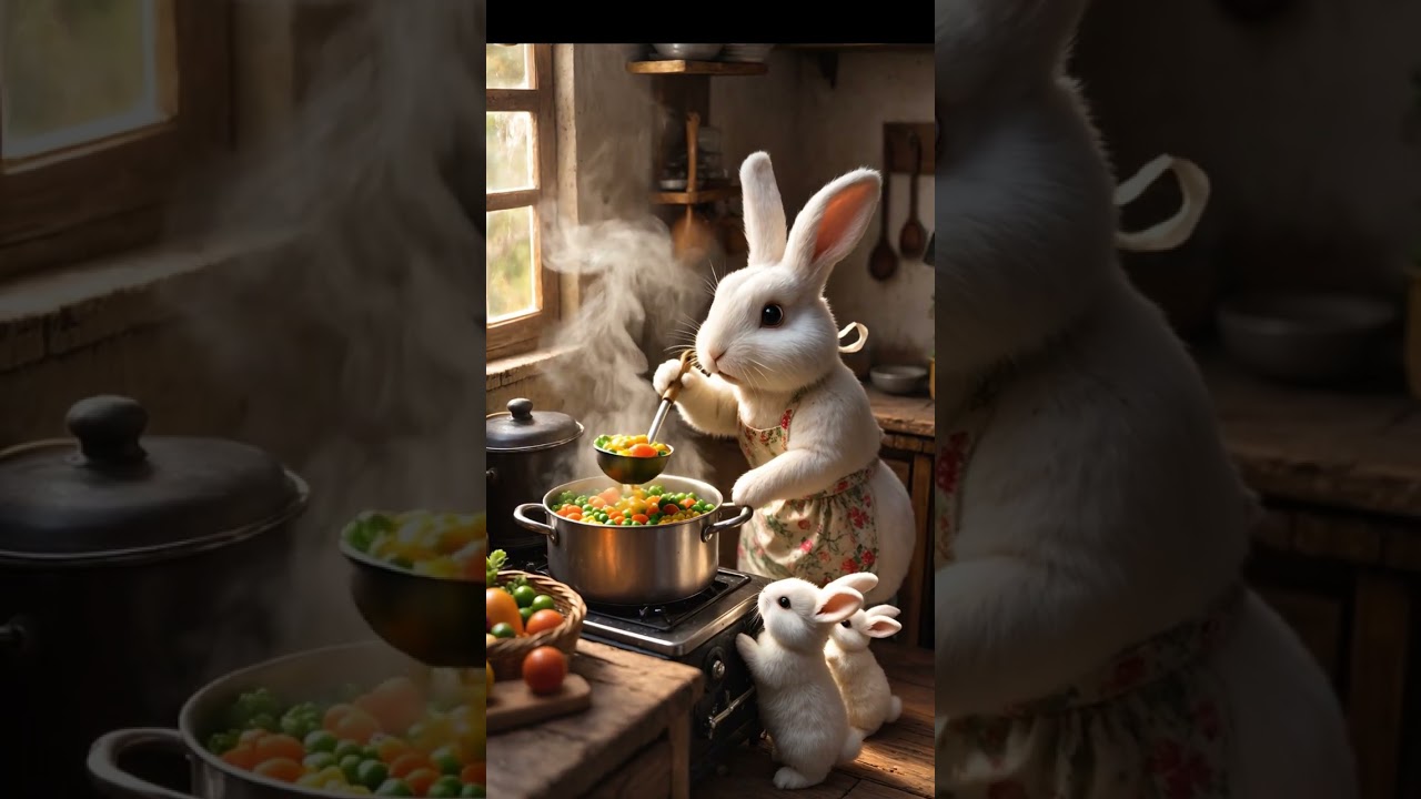 From Market to Kitchen – Bunny Family Moments  -shorts