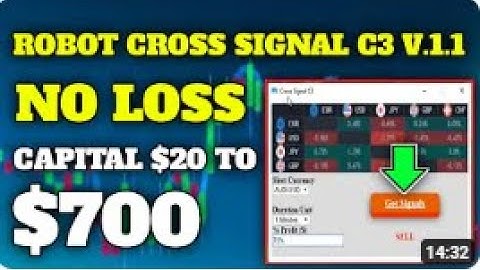 Quotex Option Robot Cross Signal C3 v 1 1   No Loss    Capital $20 to $700