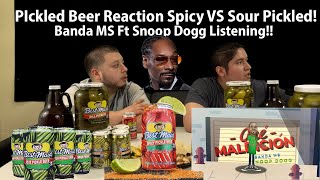 #spicypickles #snoopdog #BandaMS Spicy & Sour Pickled Beer Reaction