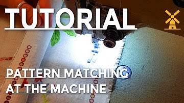 Hoe je een patroon op de stof kunt laten passen zonder spelden