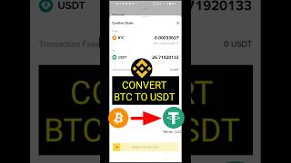 Binance BTC to USDT Convert 🔥 | Easy Method 2026
