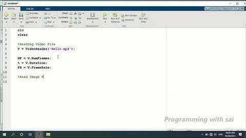 How to read video in Matlab