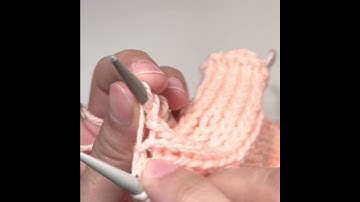 How to M1PL (make one purl left) in knitting #shorts | VGYS