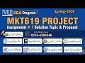 MKT619 Assignment 1 Solution 2026 || MKT619 Project #mkt619