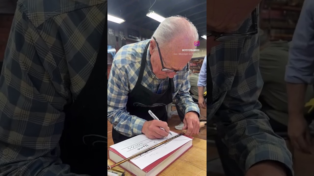 Your signature or sentiment written on the rod YOU made… #oysterbamboo #signature #sentiment #craft