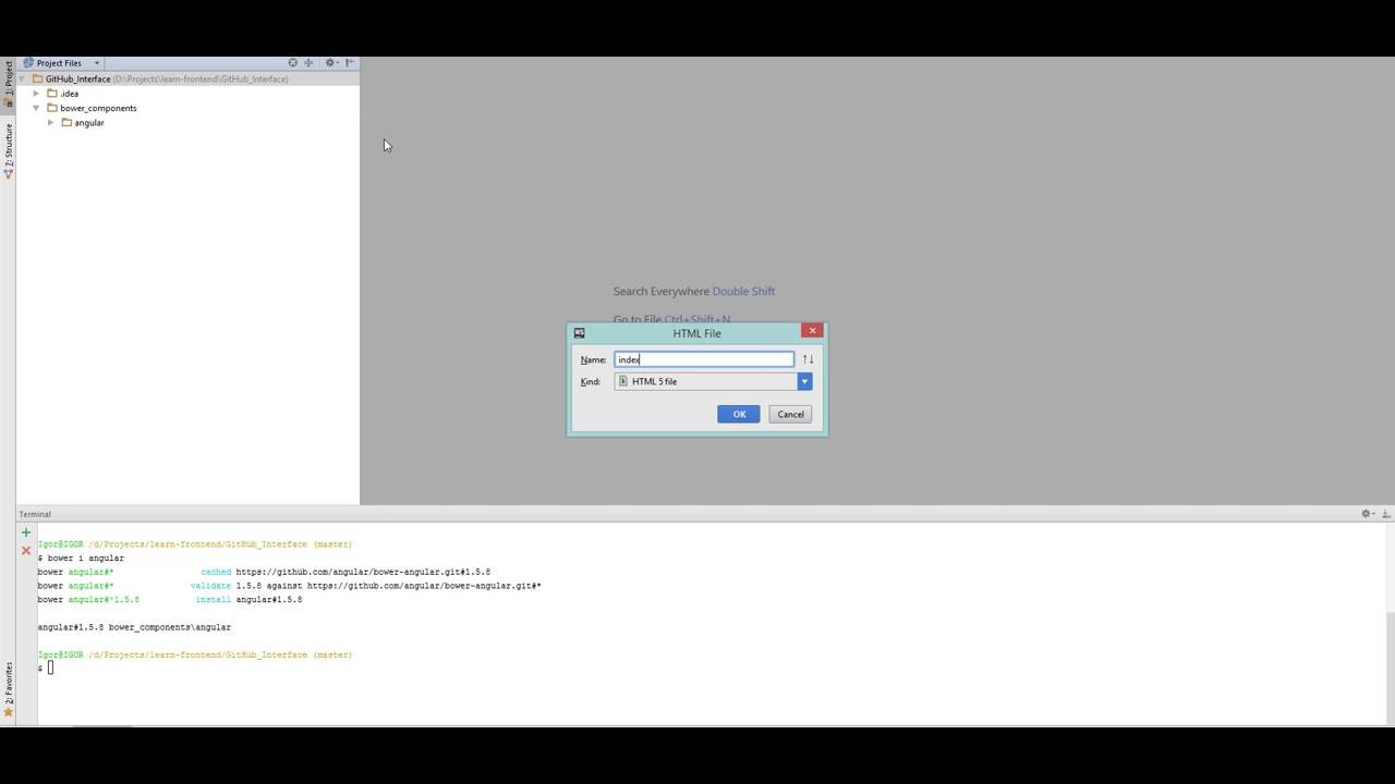 GitHub interface angular project - YouTube